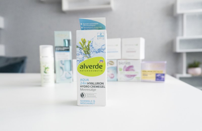 Alverde Aqua 24h Hyaluron Hydro Cremegel s výtažkem z mořských řas